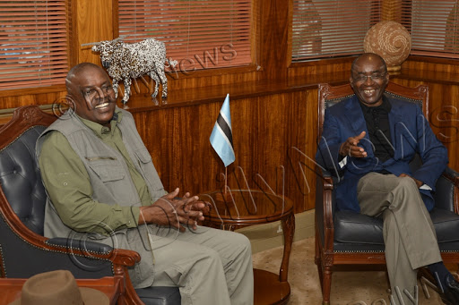 President Dr. M.E.K Masisi and Dr. Strive Masiyiwa