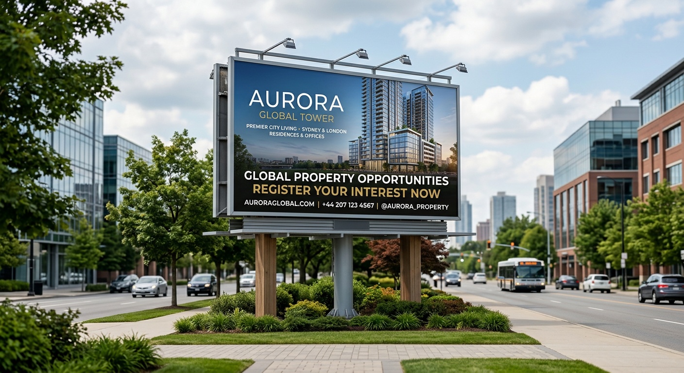Digital marketing property launch